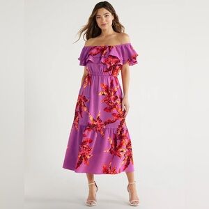 Sofia by Sofia Vergara floral Ruffled Maxi Dress